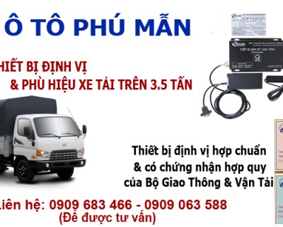 Thiết bị định vị xe tải và phù hiệu xe tải trên 3.5 tấn 