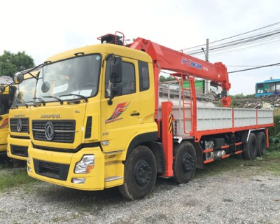 Xe Tải Dongfeng Gắn Cẩu 15 Tấn - Xe Cẩu Tự Hành 15 Tấn