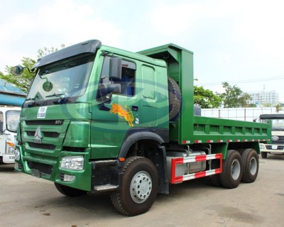 Xe ben Howo 3 CHÂN - 371 ( 5800 X 2300/ 2000 X 600/450 mm )