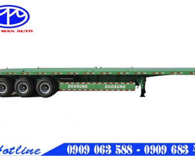 Sơmi rơmooc sàn 3 trục 40 feet Doosung ( 31.800 KG ) 