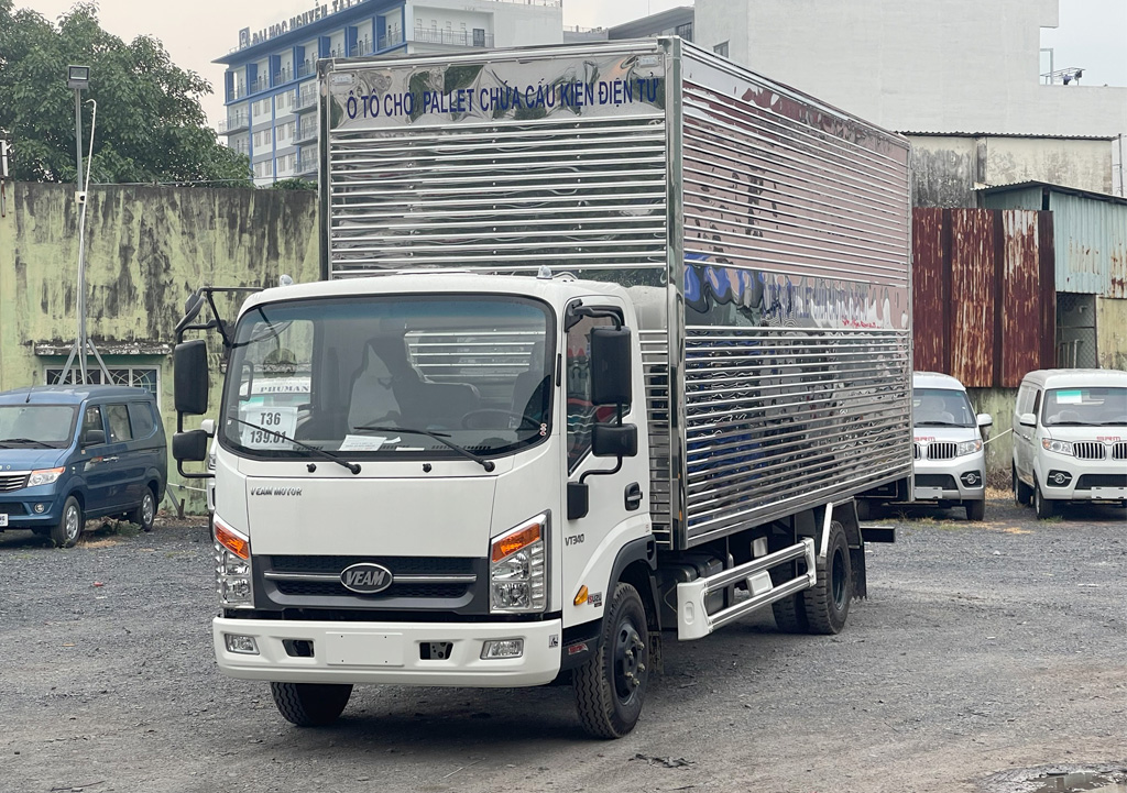 xe tải veam chở pallet
