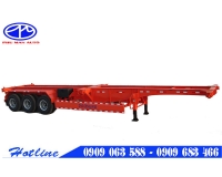 Sơmi rơmooc xương 3 trục, 40 feet Doosung ( 33.500 KG )